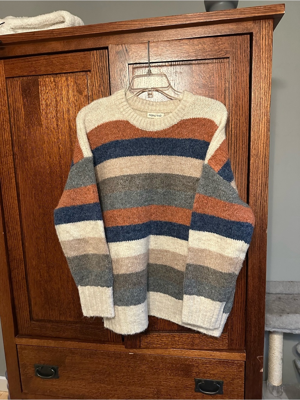 Main Strip Striped Crewneck Sweater